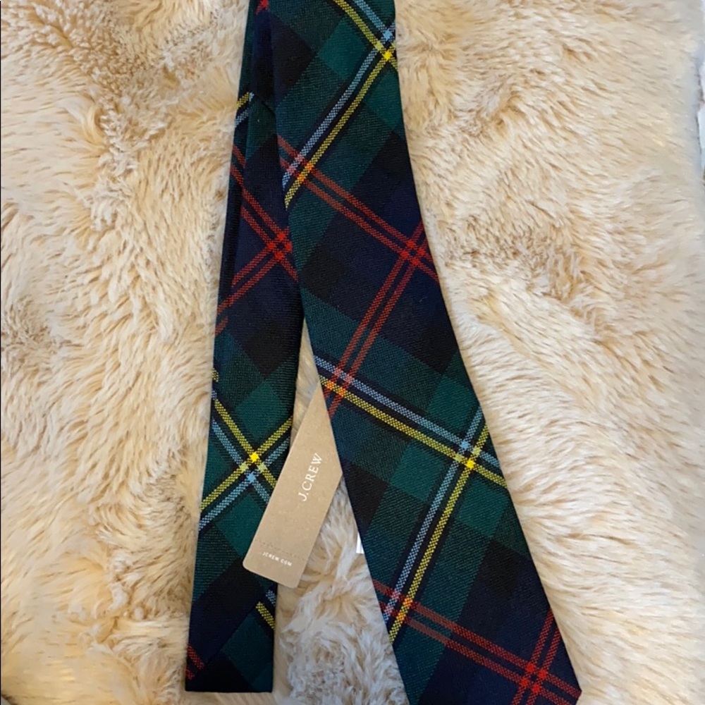 JCrew Plaid Wool Tie